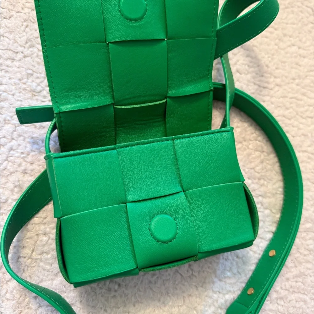 Bottega Veneta Green Messenger Bag
